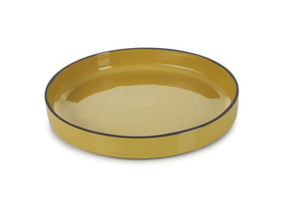 Plate Ø23 cm Yellow Caractere