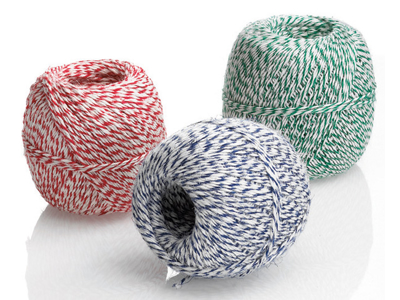 Sausage twine, red/white, 325 m, 200 g