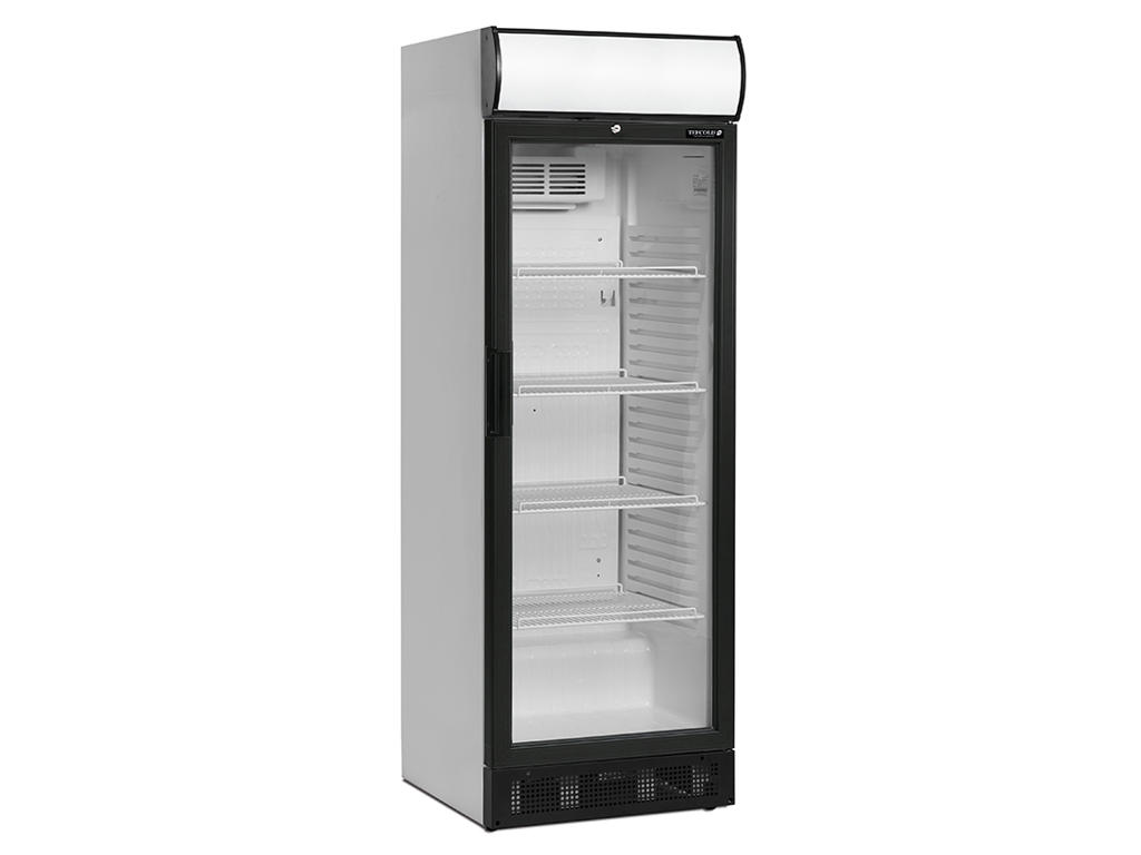 Display refrigerator 260 ltr. White w/light top