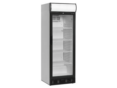 Display refrigerator 260 ltr. White w/light top