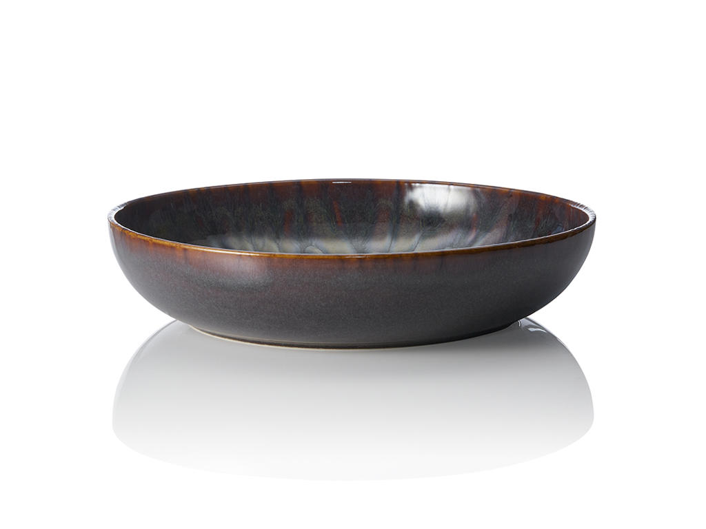 Serving Bowl - Stoneware - Brown - 330x330x70mm - 3L - Dishwasher Safe - Stackable