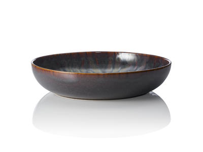 Serving Bowl - Stoneware - Brown - 330x330x70mm - 3L - Dishwasher Safe - Stackable
