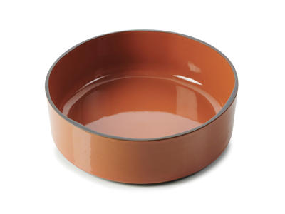 Plate Ø17 cm Brown Caractere