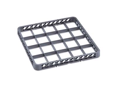 Dishwashing tray risers t 20 compartments gray