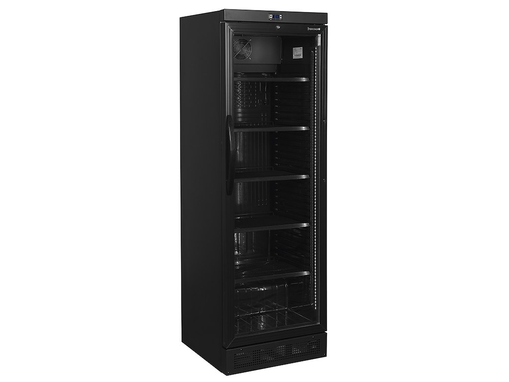 Refrigerator Display 5 Shelves +2 to +10 Black