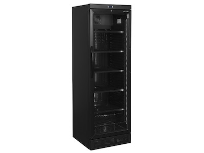 Refrigerator Display 5 Shelves +2 to +10 Black