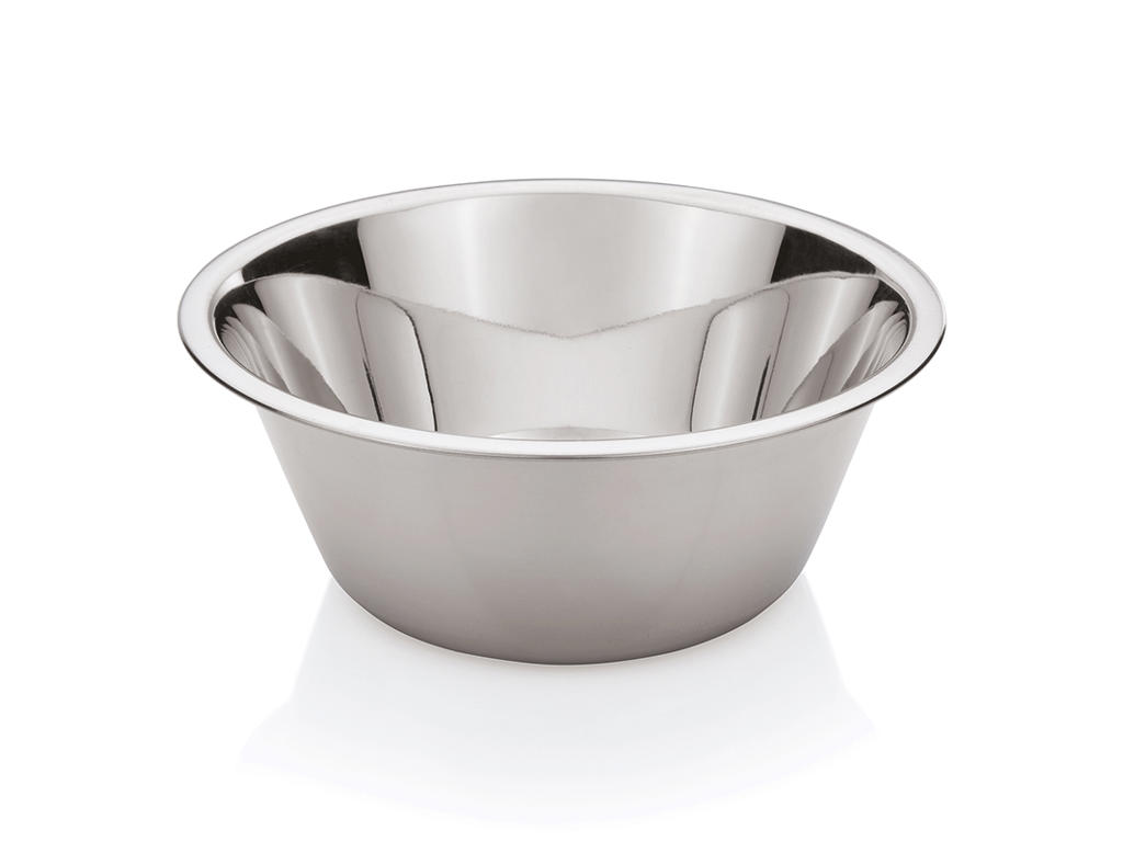 Conical stainless steel bowl 16 liters Ø 40cm