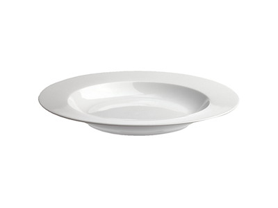 Plate Deep 30x3.5 cm White Alaska