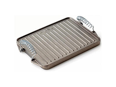 Grill plate Rect. flat 21x27 cm cast iron