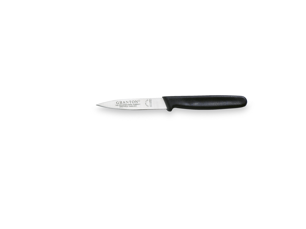 Decorative knife, 7 cm, Granton, Black
