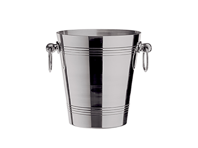 Wine cooler ø 19 cm in aluminum with handles