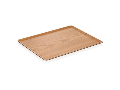 Tray Melamine Wood Non-slip 32x23.5x1.5 cm