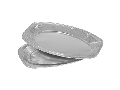 Serving platter Oval 28.8x42x9 cm Alu