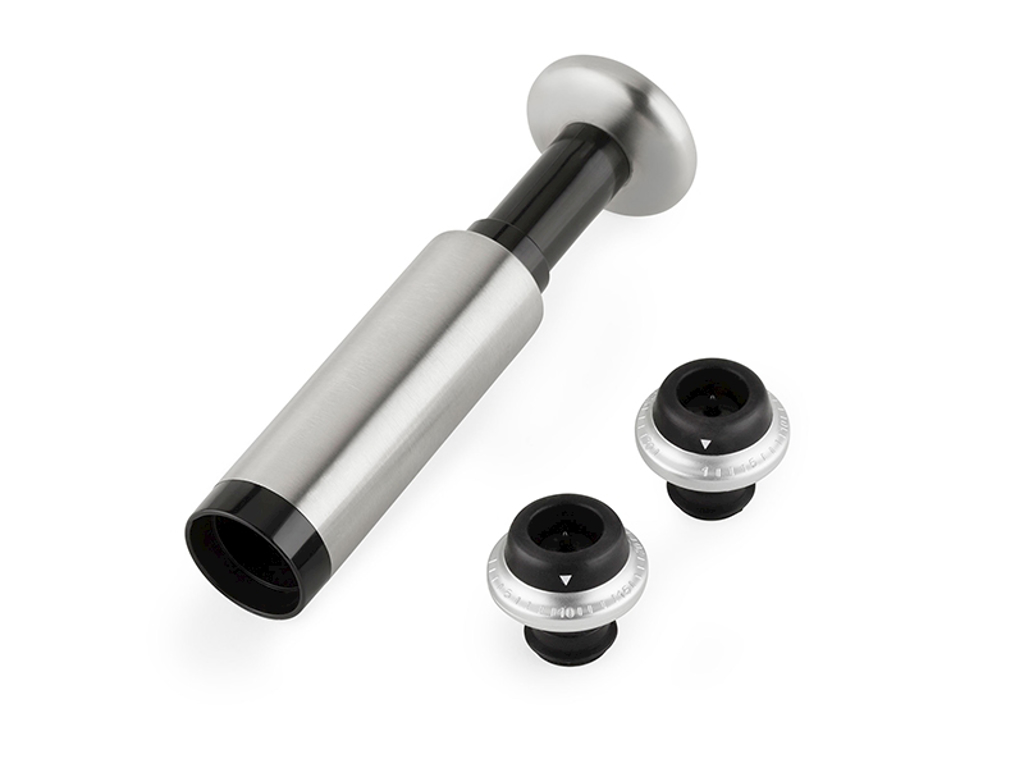 Wine pump with 2 stoppers BOJ