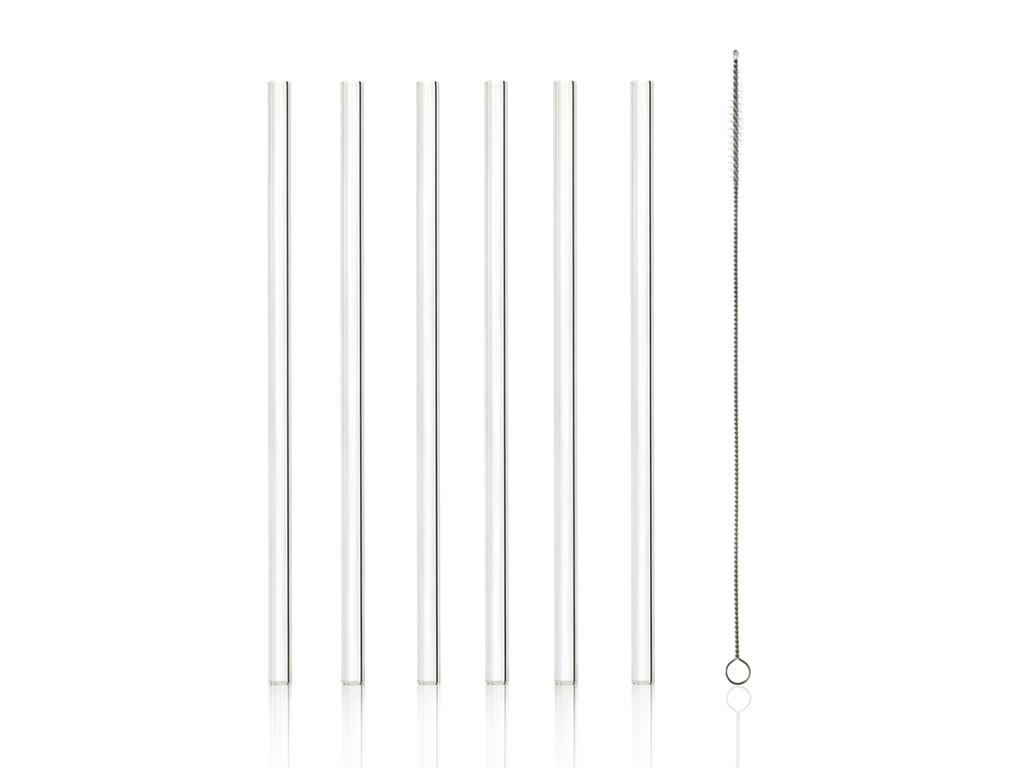 Glass Straw - Clear - 23x9cm