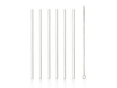 Glass Straw - Clear - 23x9cm