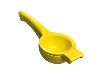 Lemon squeezer Yellow large in aluminum