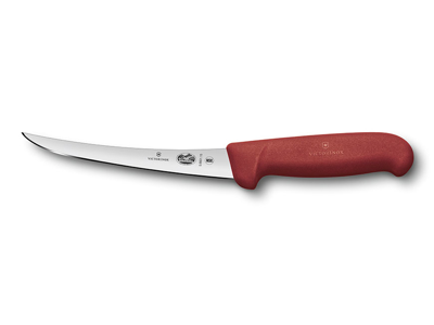Deboner, 15 cm, Victorinox Fibrox, red, slim, with curve