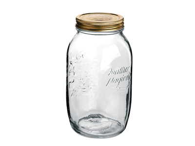 Jam jar with lid Quatro 1.5 l