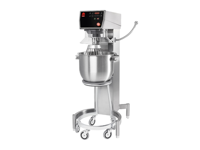 Mixing machine 30L, with kettle cart and stainless steel