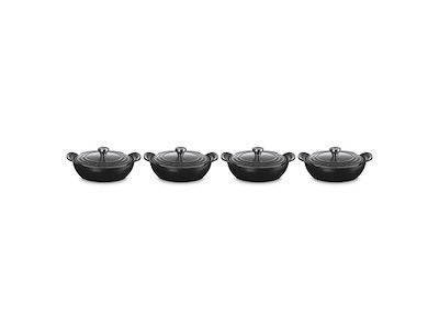 Pot with Lid Low Ø13cm 4-pack