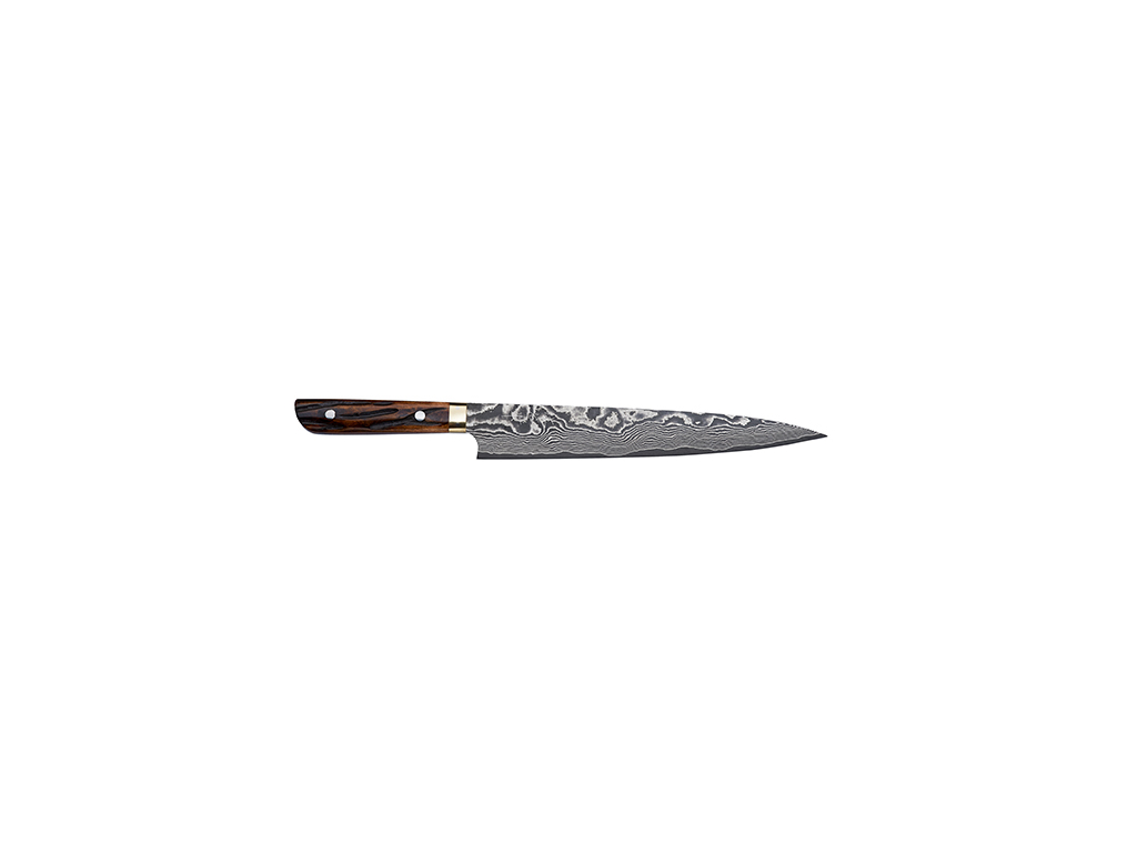 Slicing knife, 24 cm, Takefu Yellow Bull, VG-10, 61 layers
