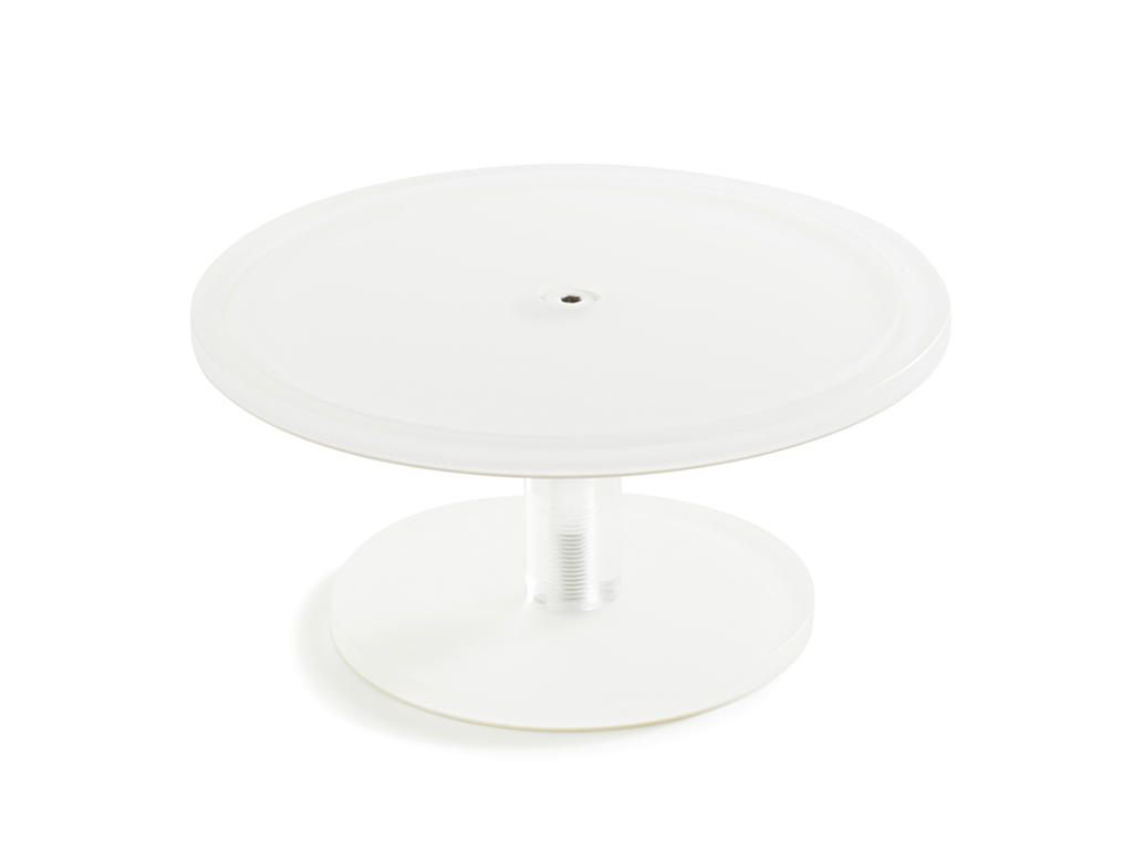 Cake stand on foot 30 cm White Mealplak