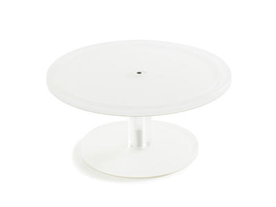 Cake stand on foot 30 cm White Mealplak