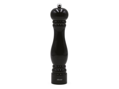 Pepper mill 25 cm Black lacquer Bisetti
