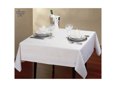 Tablecloth white 140*145 cm 100 % cotton. Berlin