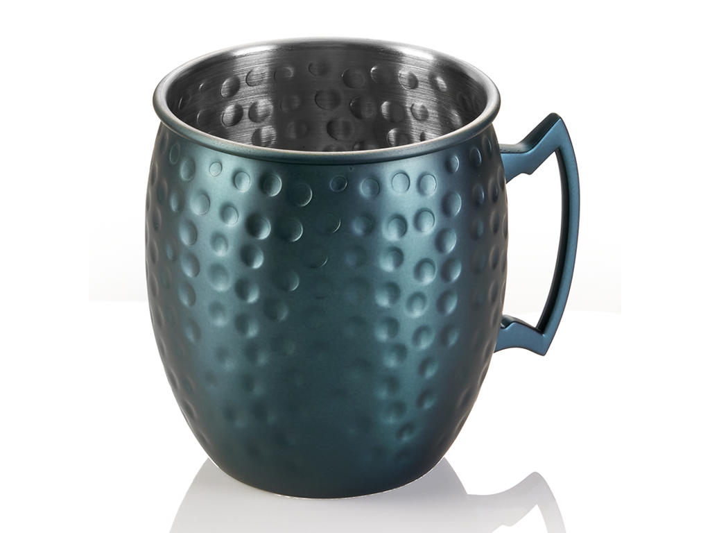 Mug w/handle Hammered 0.5 l Blue Nocturn Ø9c