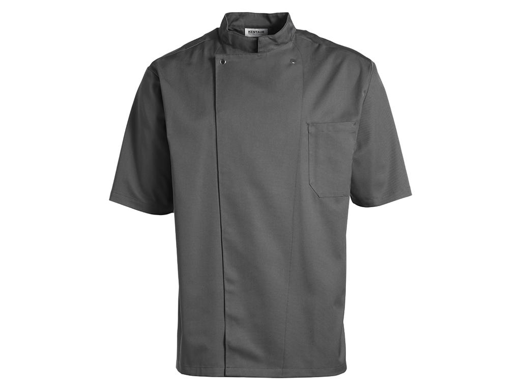 Kentaur Chef Jacket Unisex Gray w/short sleeve