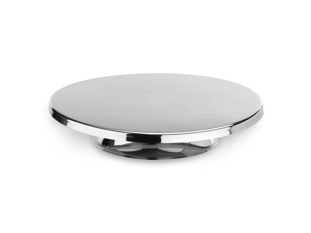 Cake stand with foot Crom ø30cm H 6 cm