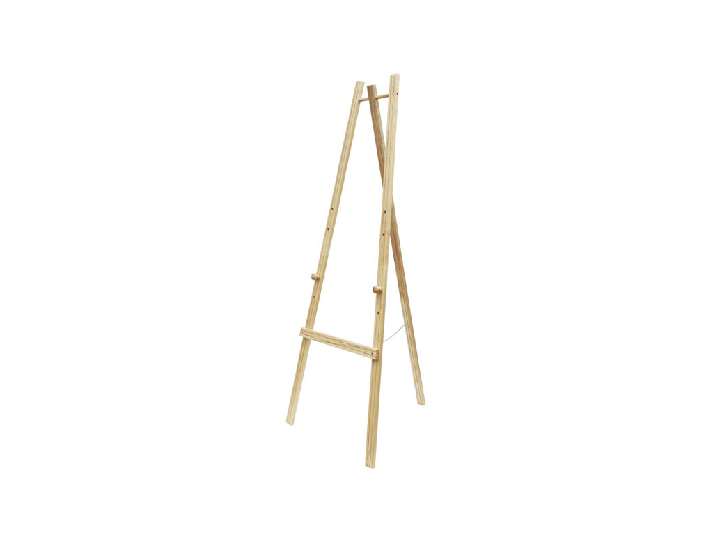Easel for chalkboard 165 cm light wood 4 adj