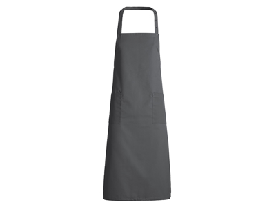 Apron with pockets dark gray 70x100