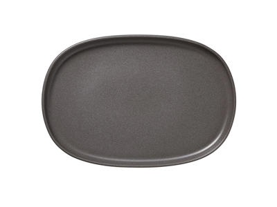 Dish with stoneware gray size 33x23cm