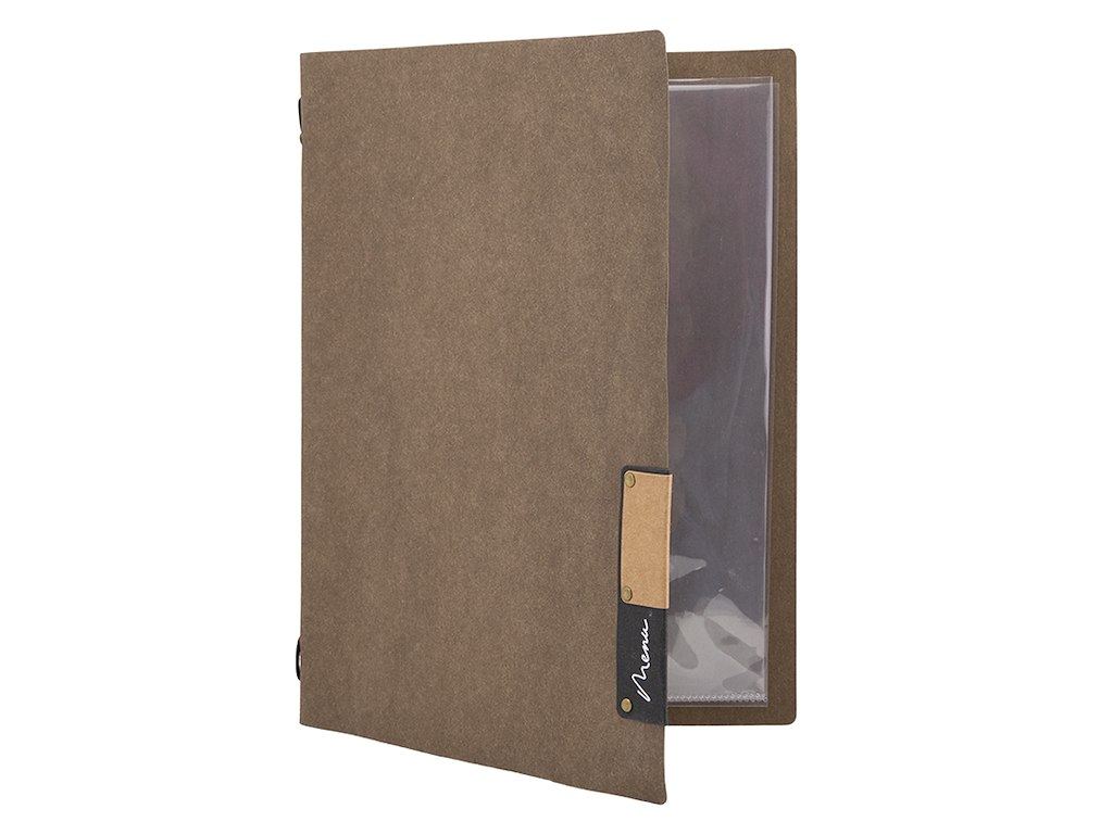 Menu Card Brown Nature incl. 4xA4 pocket