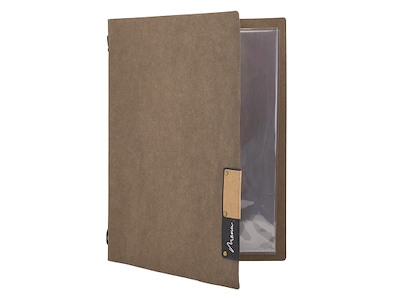 Menu Card Brown Nature incl. 4xA4 pocket