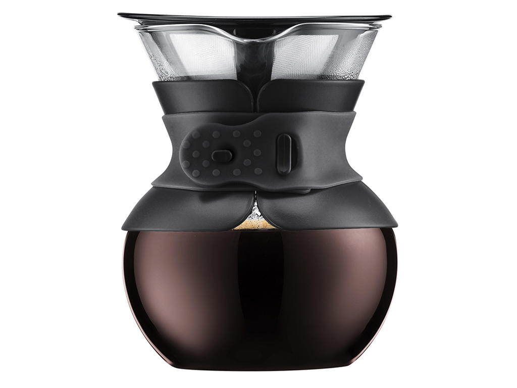 Coffee Brewer Pour Over Black 4 cups