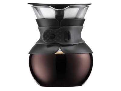 Coffee Brewer Pour Over Black 4 cups