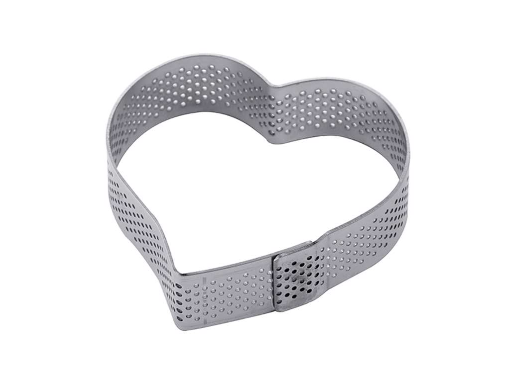 Baking ring heart perforated 75x70x20 mm