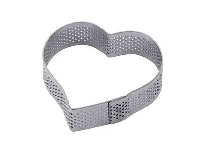 Baking ring heart perforated 75x70x20 mm