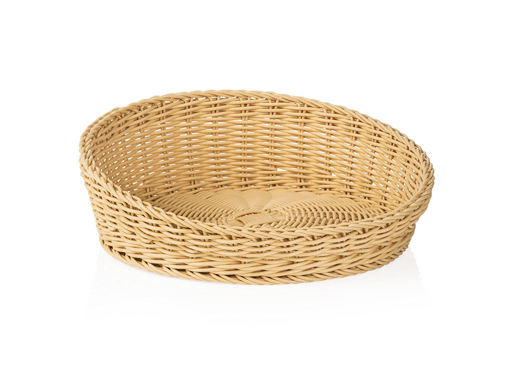 Bread Basket Light Beige Ø 37 H6/12cm Weaver P