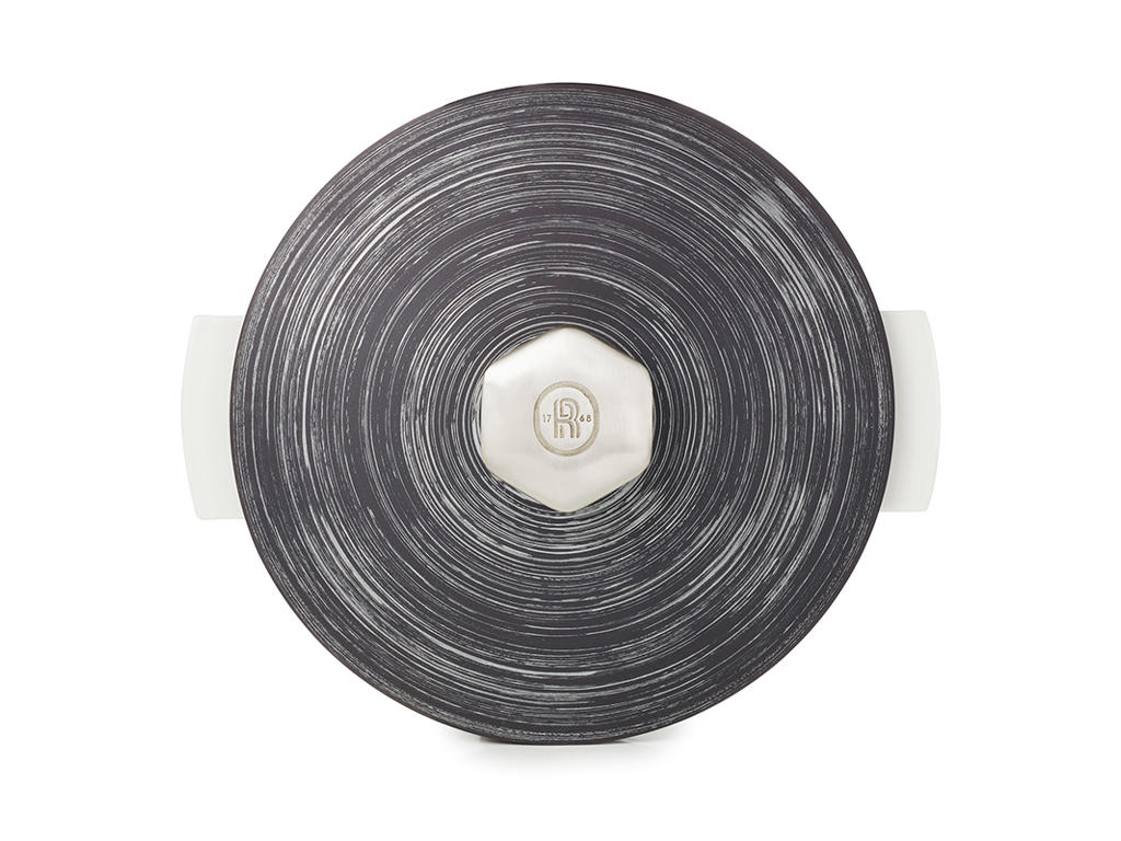 Lid for pot Ø26 cm Unglazed Black/Silver Revolution 2