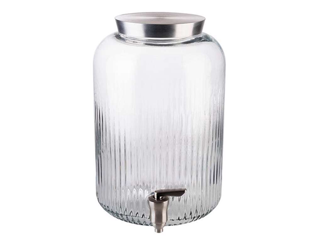 Drink dispenser 7 ltr. with tap in glass