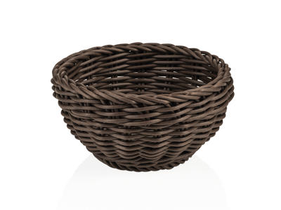 Bread Basket Brown Ø16 cm H8 cm Weaver Pro