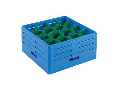 Dishwashing tray with divider