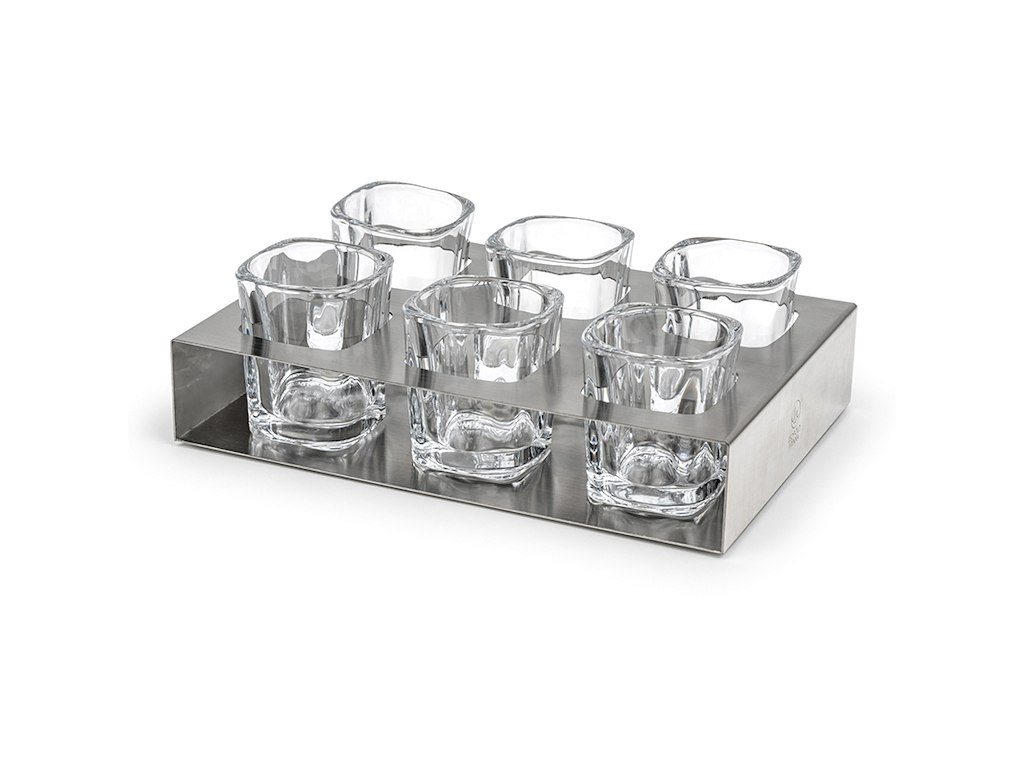 Glass Shot Glasses 6 pcs. with Tray RF