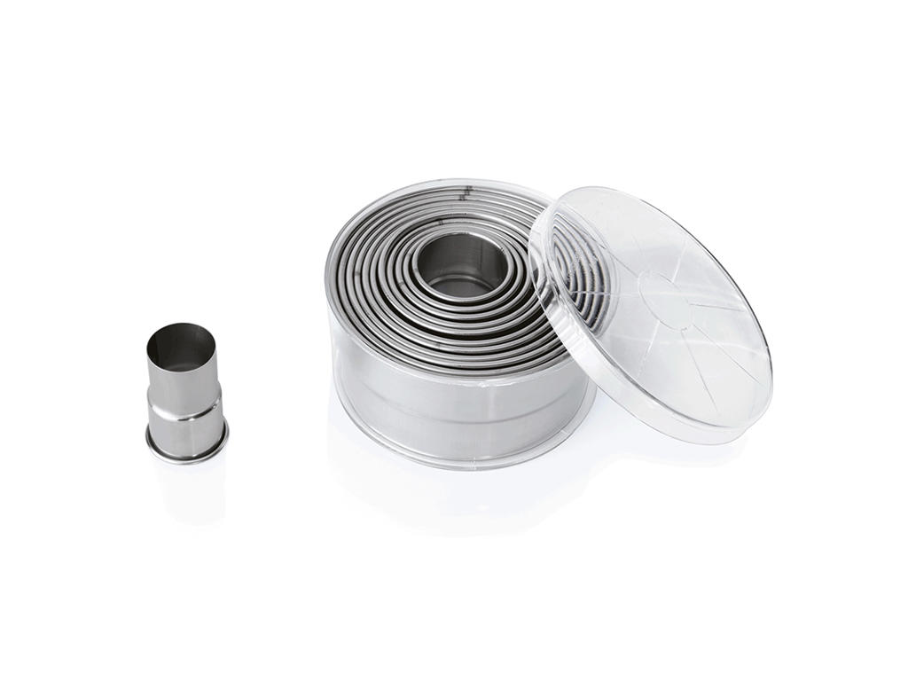 Cookie cutter set smooth 12 pcs 2.7-10.4 cm