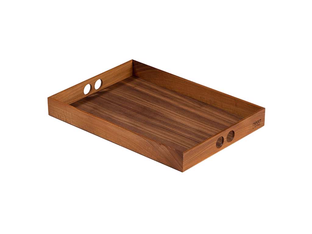 Neon Living Tray in walnut 44x31x5cm